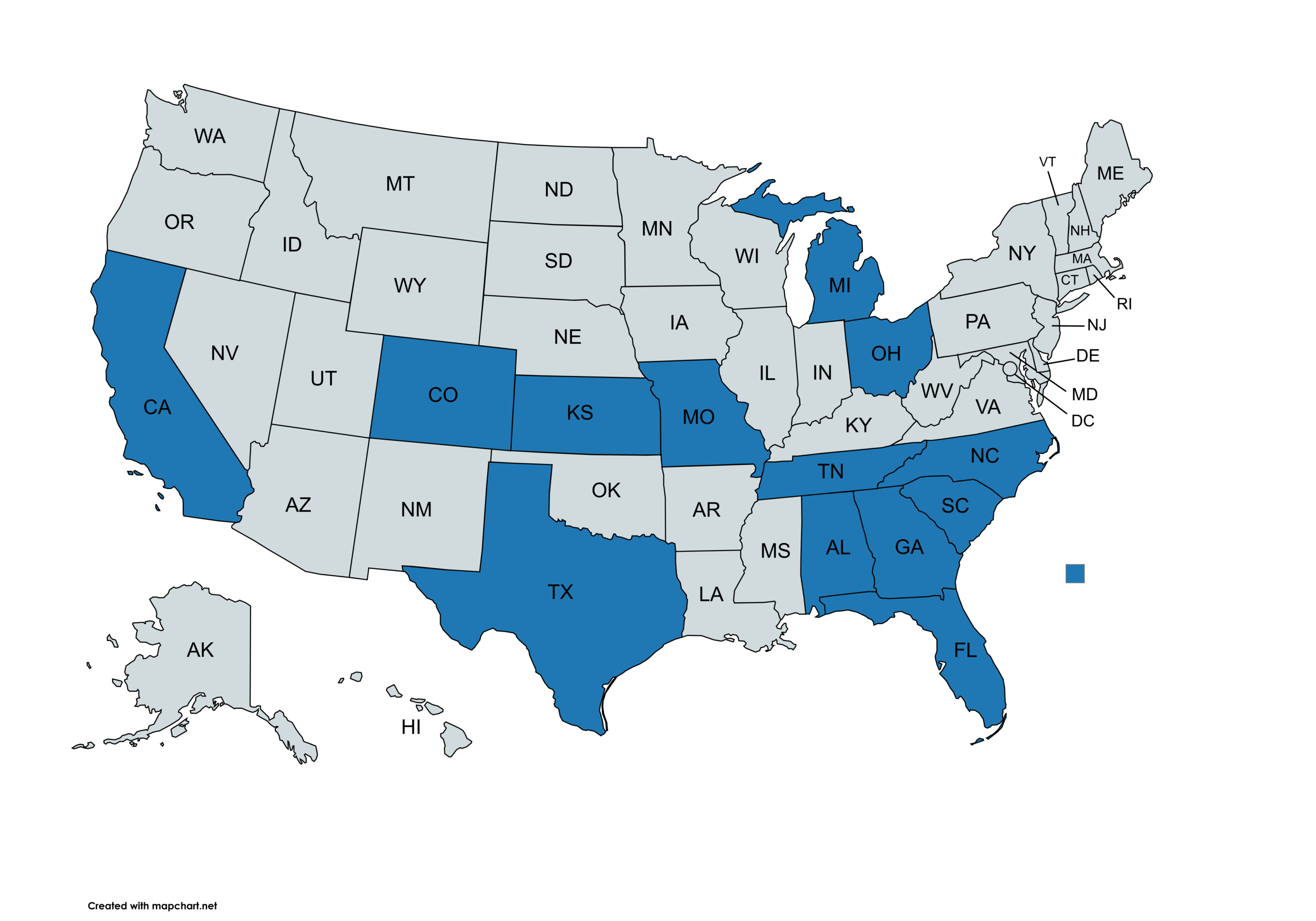 Licensed States Licensed States